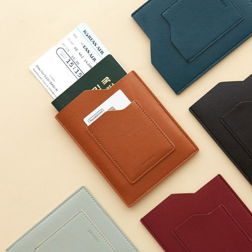 商务男女轻薄便携皮革旅行护照夹