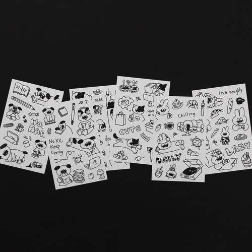 韩国卡通贴纸BeOnD手绘涂鸦
