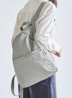 韩国进口ithinkso简约男女轻便尼龙双肩包学生书包可折叠旅行背包