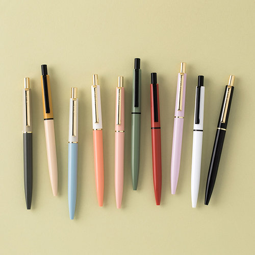 ins风圆珠笔0.5mm顺滑按压原子笔