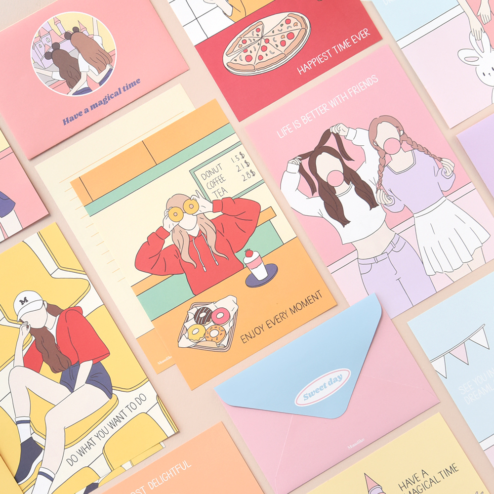韩国正品信封套装写信纸ins少女