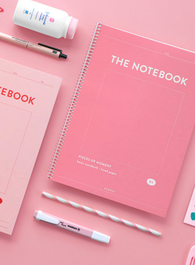 ICONIC韩国线圈工作学习康奈尔笔记本方格横线ins风大记事本子B5