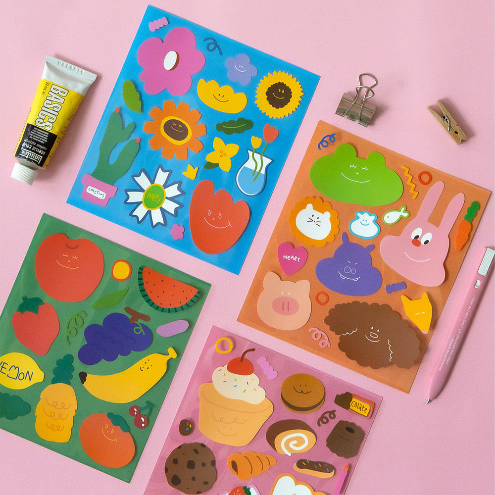 韩国进口ardium可爱卡通防水无痕贴纸手账本DIY装饰贴手机电脑贴,文具电教/文化用品/商务用品,贴纸/立体贴纸,淘宝优惠券,粉丝福利购,淘宝优惠卷