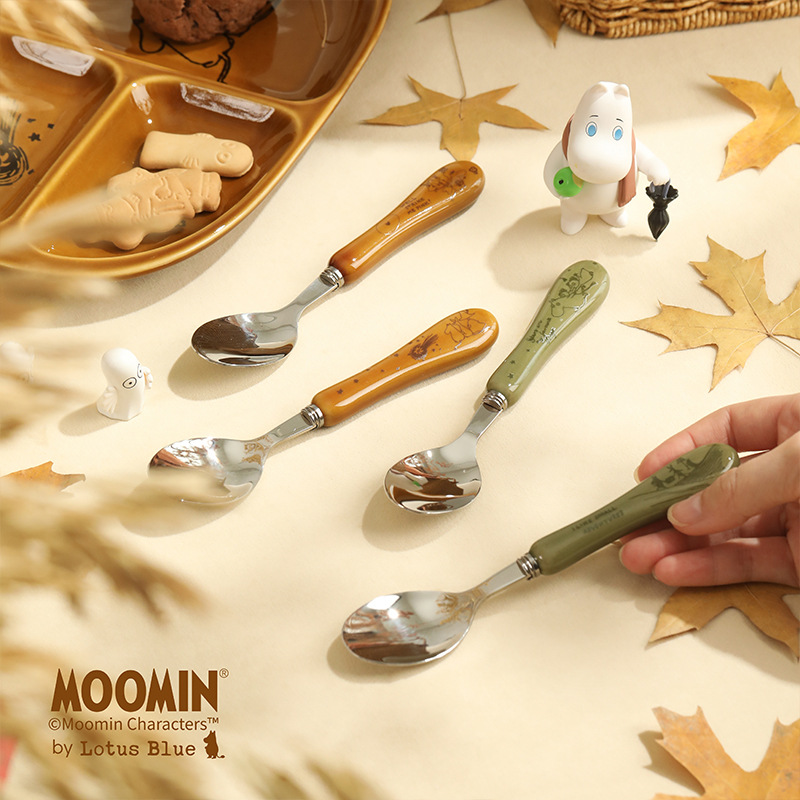 姆明餐具不锈钢勺子家用