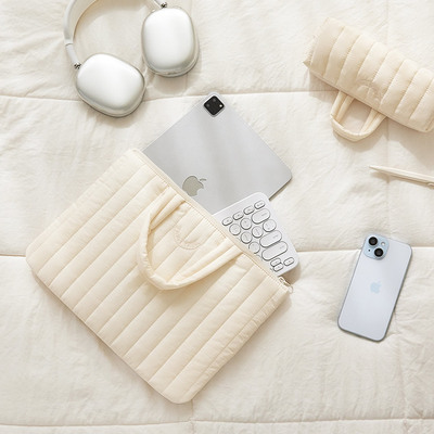 韩国手提纯色平板笔记本电脑包