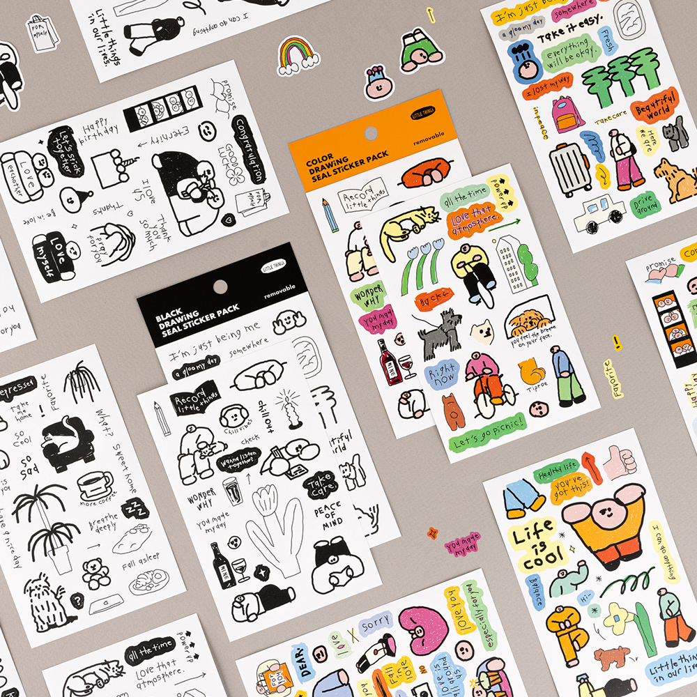 liveworkins风无痕贴纸手绘涂鸦