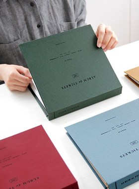 韩国进口文具iconic演唱会票据收纳本电影票收藏本景点门票纪念册