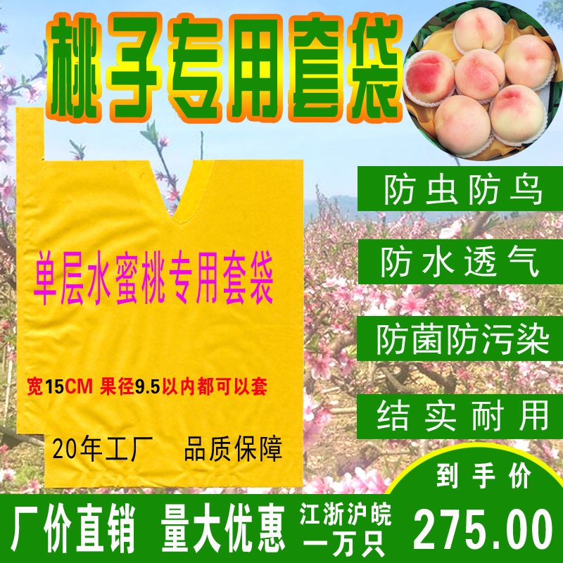 鹰嘴奉化山水蜜脆桃子套袋