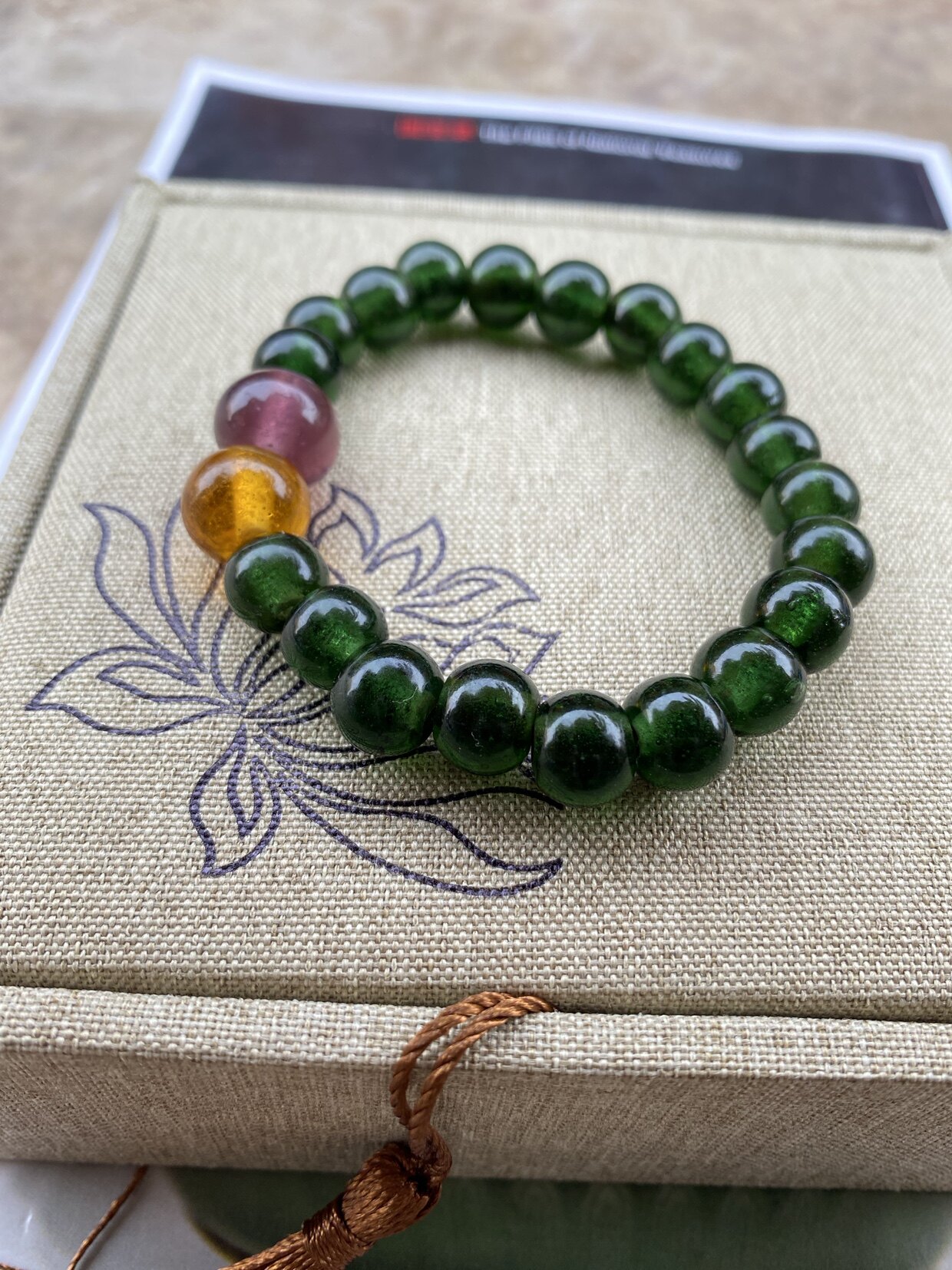 博山老琉璃珠子60年代多色8-9mm散珠古法纯手工diy古风配件佛珠