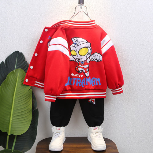 奥特曼衣服男童棒球服外套春秋款