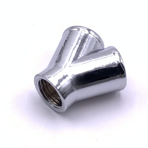 金属铜G1/4 内丝三通四通 2分内螺纹3通 T形Y形球形三通 黒银色