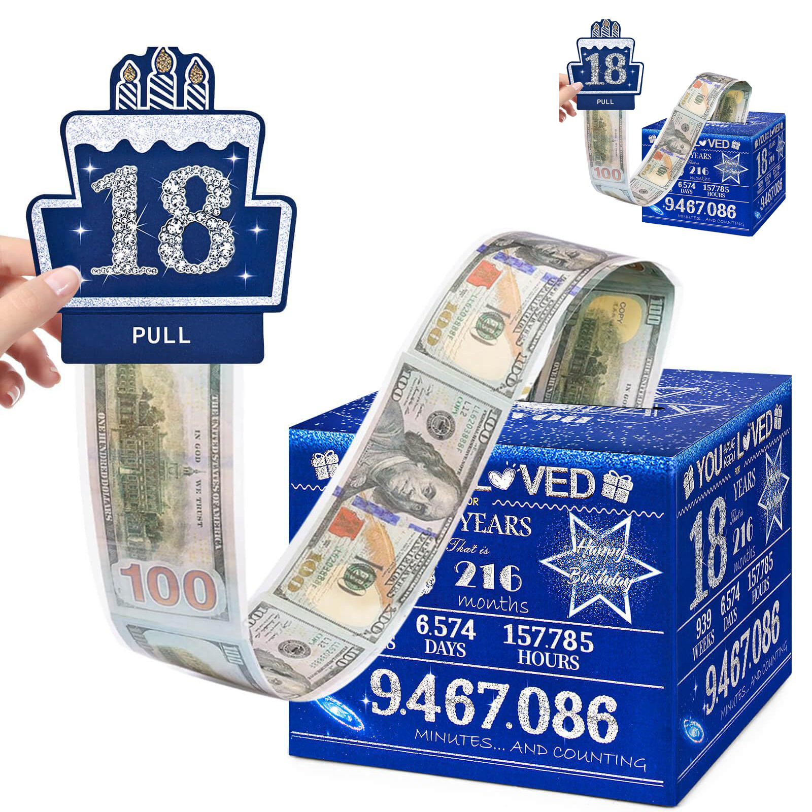 （大客户集采）全部主题生日抽钱盒子盒派对万圣节礼物圣诞节