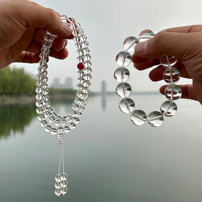 史记源白水晶手链纯天然