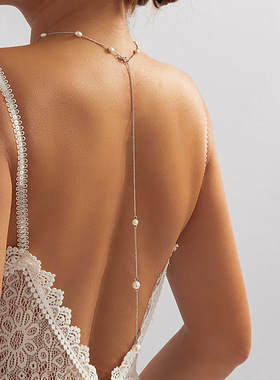 露背项链简约性感背链欧美气质