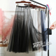 黑色单层纱裙罩裙外搭衬裙网纱裙半身裙女透明薄裙子长裙内衬半裙