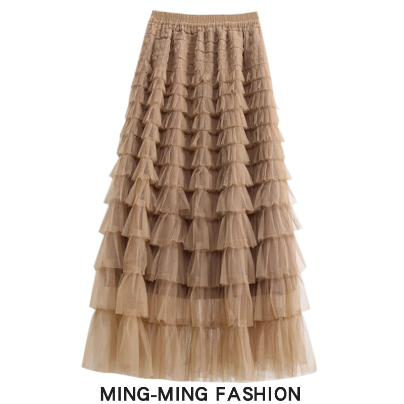 层层网纱裙蛋糕裙半身裙