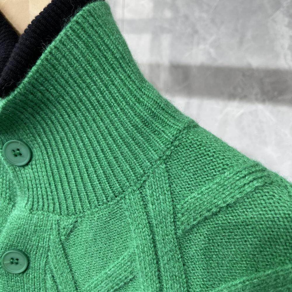 SOUTH KOREA WINTER 2024 MENS DIAMOND CHECK KNIT THICKENED CARDIGAN SWEATER KOREAN VERSION INS INTERNET CELEBRITY JACKET TIDE