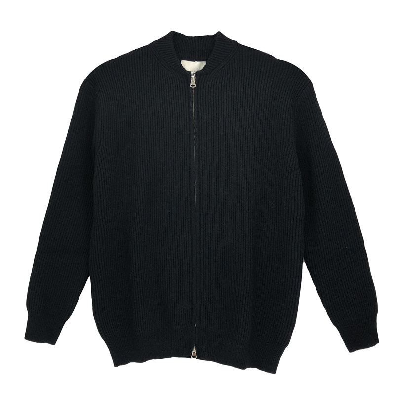 KOREAN FASHION AUTUMN AND WINTER WARM WOOLEN JACKET VERSATILE COMMUTING SOLID COLOR LONG-SLEEVED KNITTED CARDIGAN COAT TREND MEN