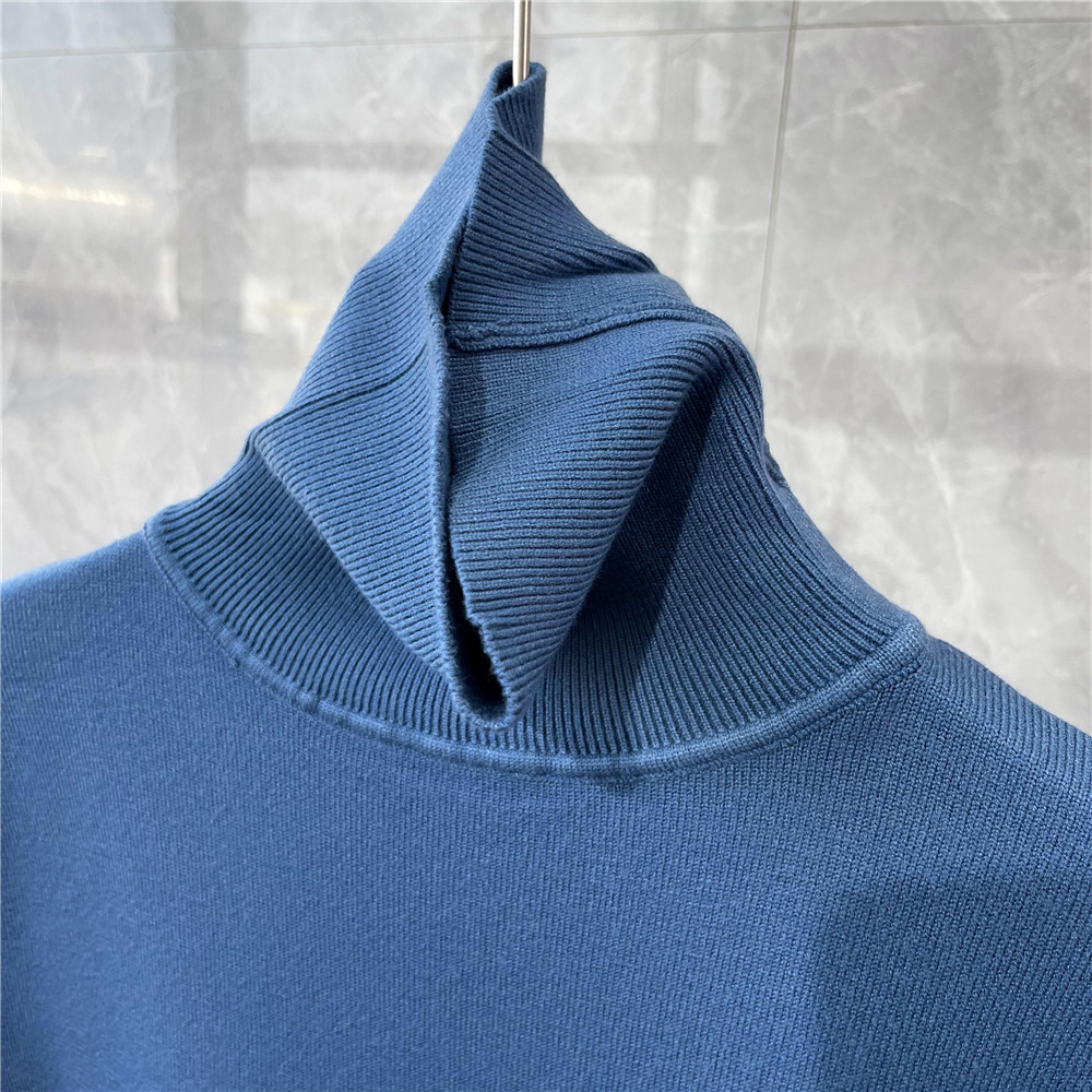 KOREAN WINTER HIGH COLLAR PULLOVER KNITTED SWEATER MENS KOREAN VERSION SLIM ALL-MATCH SOLID COLOR HONG KONG STYLE WARM BOTTOMING SHIRT TIDE