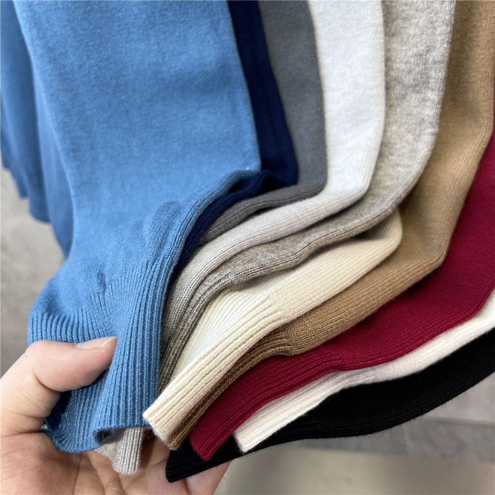 AUTUMN AND WINTER SOLID COLOR ROUND NECK SWEATER MENS KOREAN STYLE SLIM PULLOVER JAPANESE STYLE SOLID COLOR CASUAL ALL-MATCH KNITTED BOTTOMING SHIRT TIDE