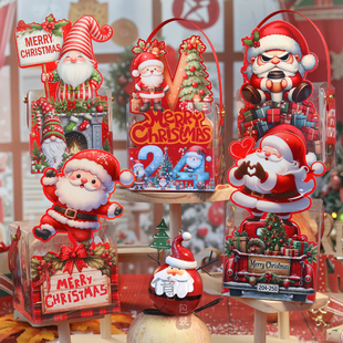 圣诞节苹果包装盒平安果平安夜巧克力苹果礼盒透明手提平安果盒