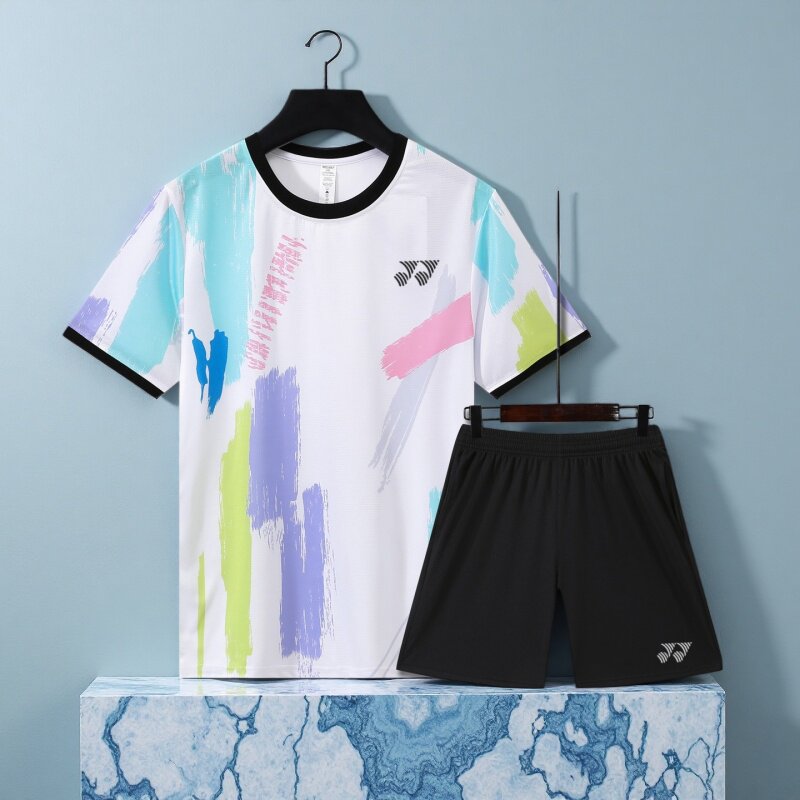 儿童羽毛球服套装青少年小孩子男女款比赛训练短袖透气速干运动服