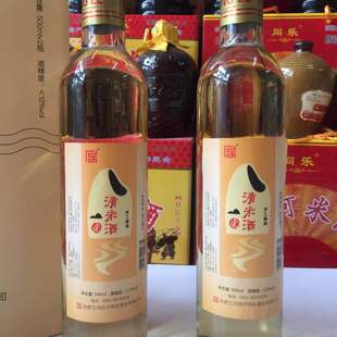 安徽三河特产 2瓶 同乐酒业山泉水清米酒纯手工酿造回味三河500ml