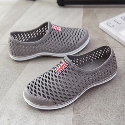 鸟巢塑料防滑包头懒人户外沙滩鞋