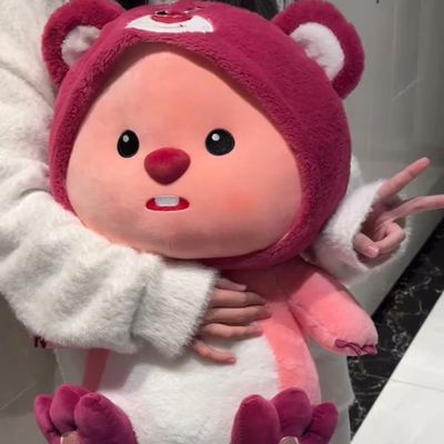 七夕礼物变身草莓熊海狸露比公仔