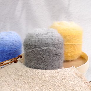 十刻雪宝长渐变羊毛柔软羊毛线长段染手工编织diy织围巾帽子披肩