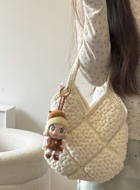 小苍兰毛线手提包材料包不含挂件