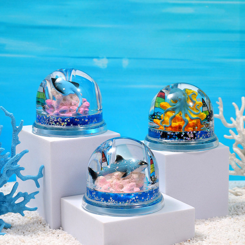 爆款海洋章鱼流沙漂流瓶沙漏摆件