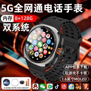 2025新款智能电话手表插卡多功能5G全网通任意下载定位支付