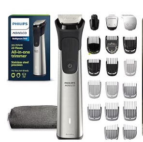 Philips Norelco Multigroom 7000 MG7750/49 Trimmer - Silver