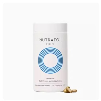 Nutrafol Clear Skin Acne Supplement for Women， Clinically
