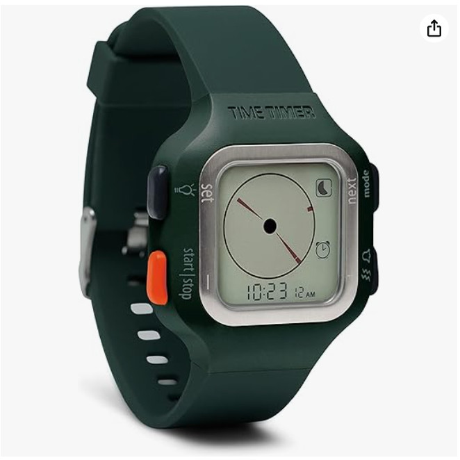 美国Time Timer Watch 视觉模拟和数字计时器手表