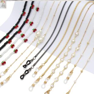 眼镜链欧美挂脖复古墨镜链口罩链耳机防丢挂绳金属链子时尚潮款