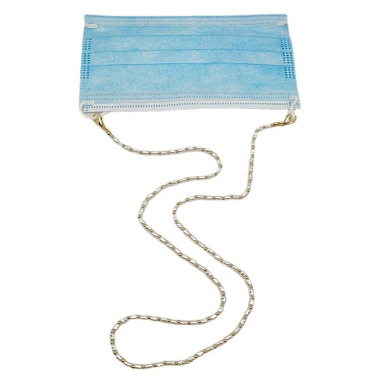 GLASSES ANTI-CHAIN HALTERNECK EARPHONE CHAIN LANYARD MASK ANTI-DROP CHAIN DECORATION NECKLACE PEARL BEADING FASHION AND LIGHTNESS