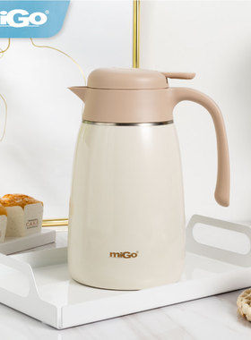 美国migo保温壶家用大容量热水瓶食品级不锈钢热水壶保温瓶暖水壶