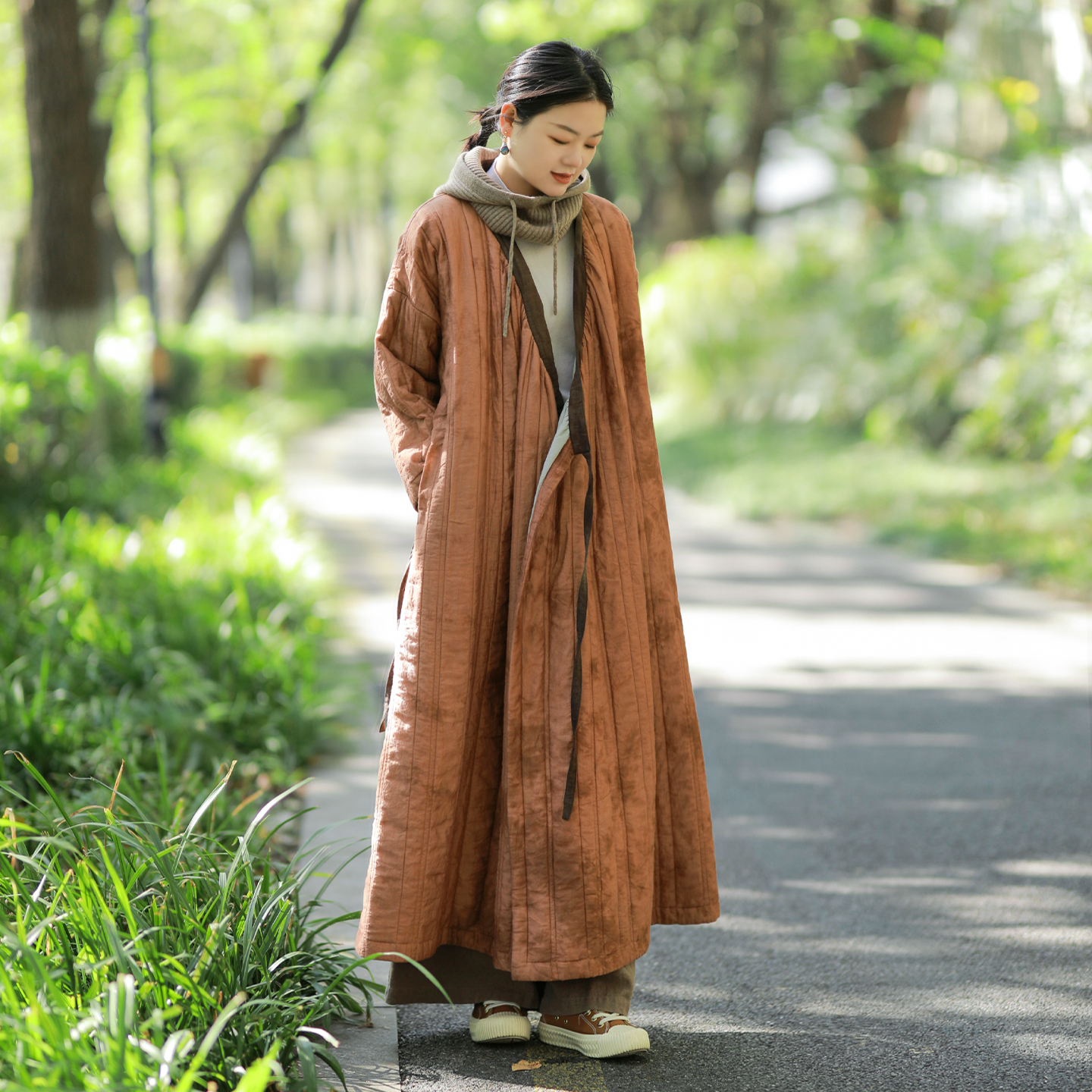 古石后超好看新中式冬装厚外套