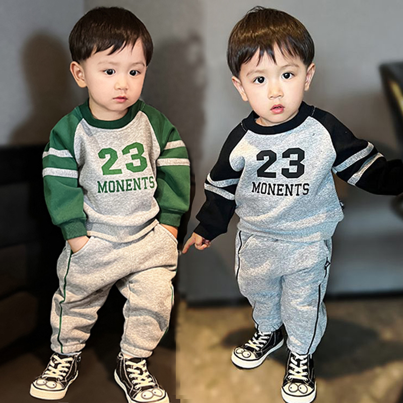 儿童卫衣套装2025春秋新款洋气