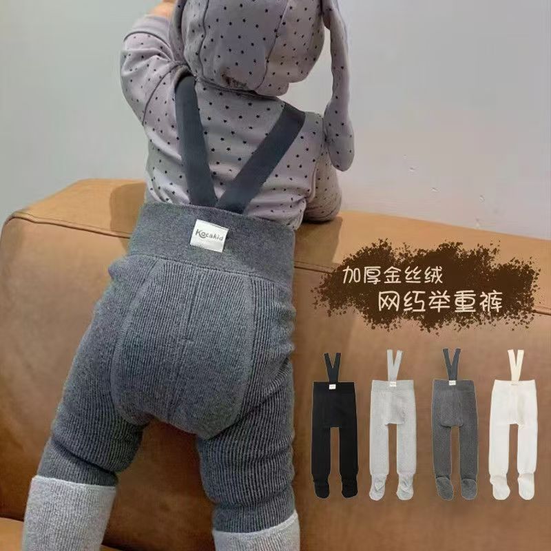 新生儿婴儿举重裤秋冬季大pp