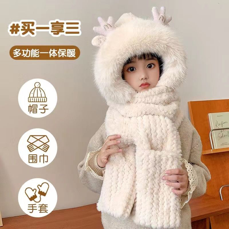 儿童帽子冬季新款男女童