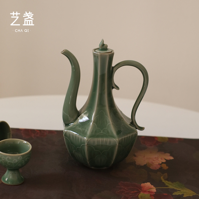 艺盏陶瓷酒壶古风中式分酒器家用仿宋酒杯黄酒白酒烈酒壶酒具套装