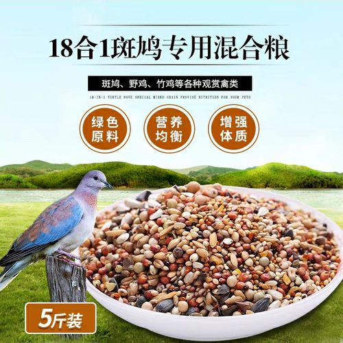 斑鸠粮食幼鸽粮短嘴18合料山鸡