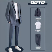 宽松正装 高级感百搭韩版 休闲西装 春夏季 套装 男青少年潮流西服