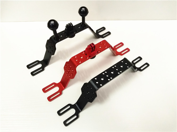 铝合金把手潜水支架手提/防水相机壳提手球头gopro连接座基座球头