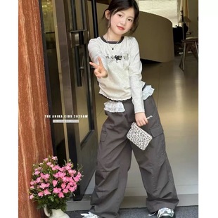 百搭时髦休闲甜美儿童套装 洋气韩版 女童春秋新款 559哈哈家