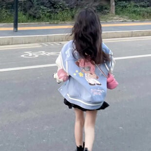 时髦百搭休闲棒球服外套 洋气韩版 016哈哈家 高品质女童春秋新款
