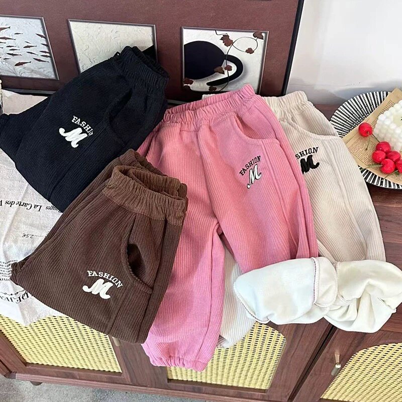 672哈哈家特价 女童冬季新款洋气韩版百搭时髦休闲加绒加厚休闲裤,童装/婴儿装/亲子装,裤子,淘宝优惠券,粉丝福利购,淘宝优惠卷